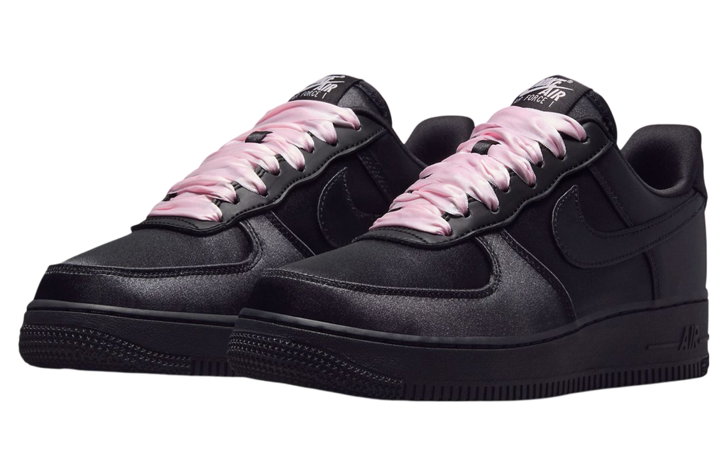 Nike Air Force 1 Low Triple Black Satin - Image 2
