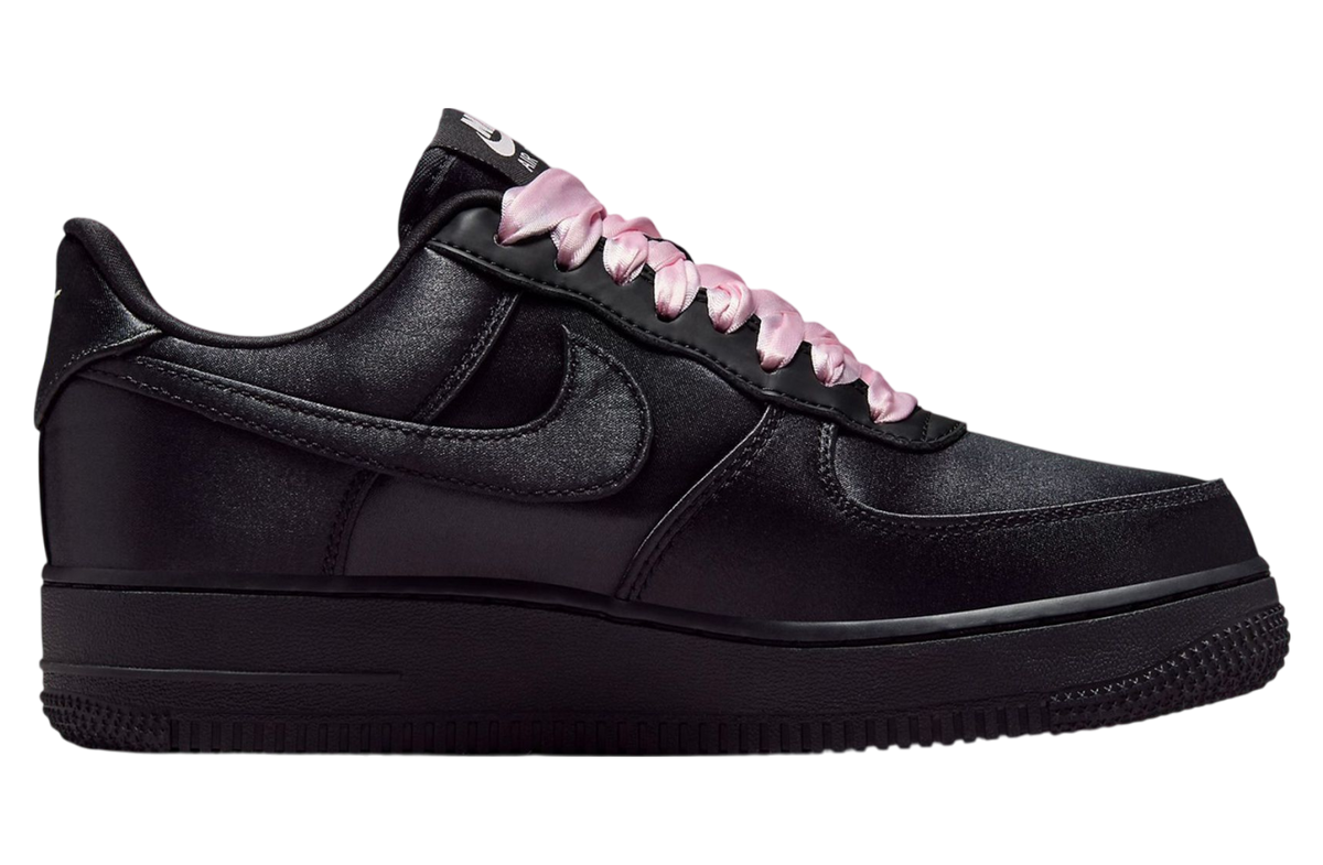 Nike Air Force 1 Low Triple Black Satin - Image 3