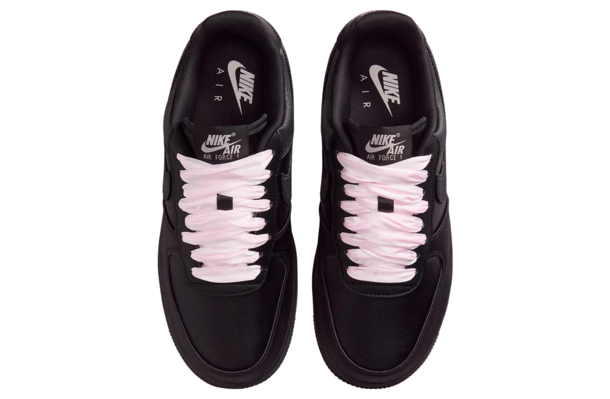 Nike Air Force 1 Low Triple Black Satin - Image 4
