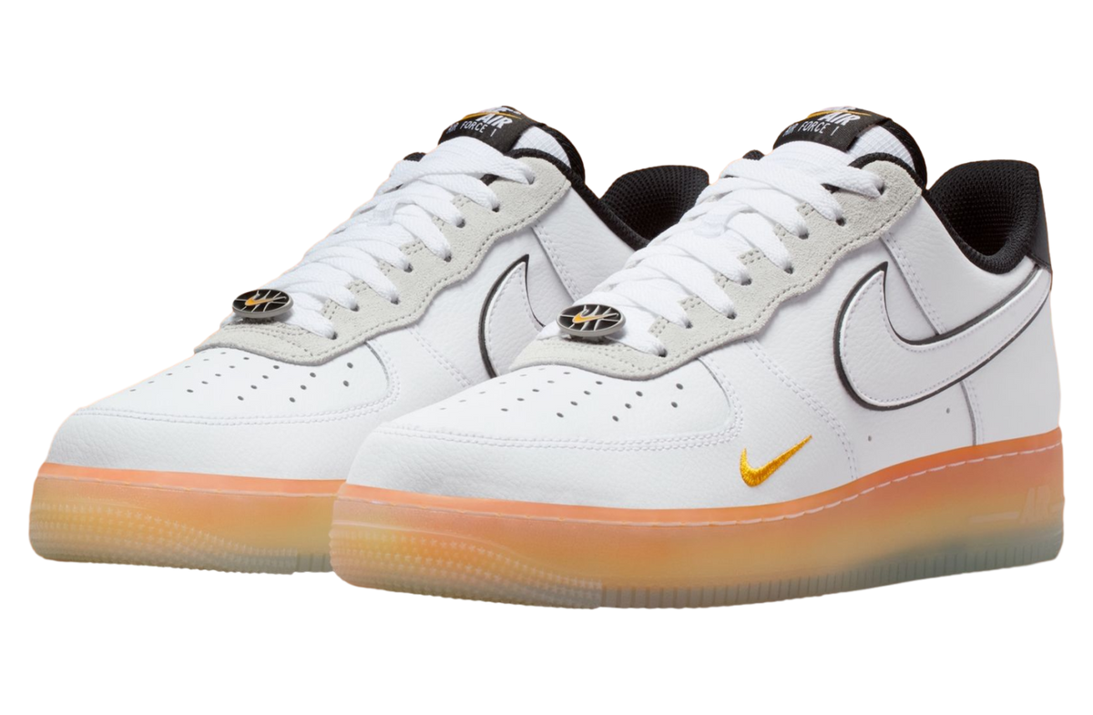 Nike Air Force 1 Low White / Black / Orange Peel - Image 2