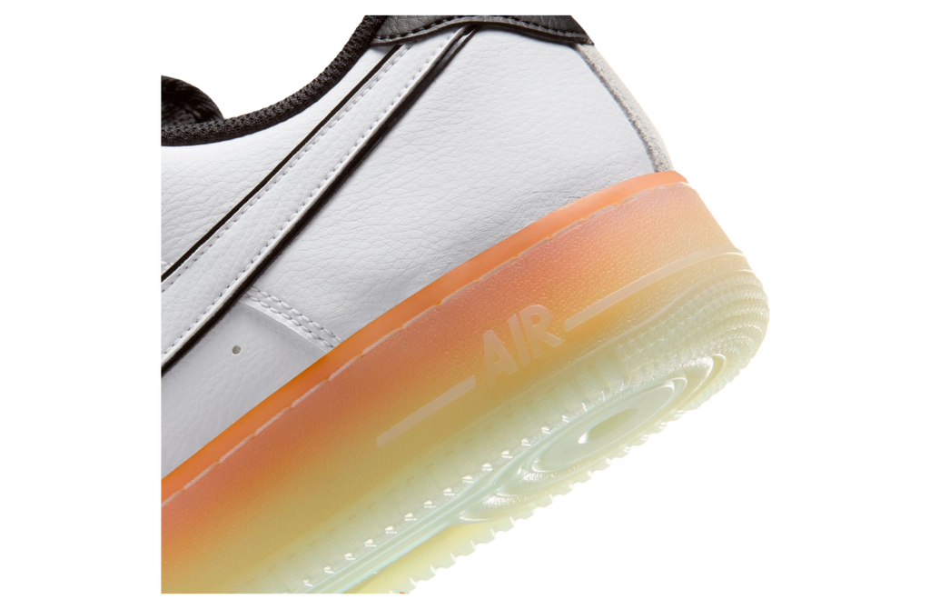 Nike Air Force 1 Low White / Black / Orange Peel - Image 7
