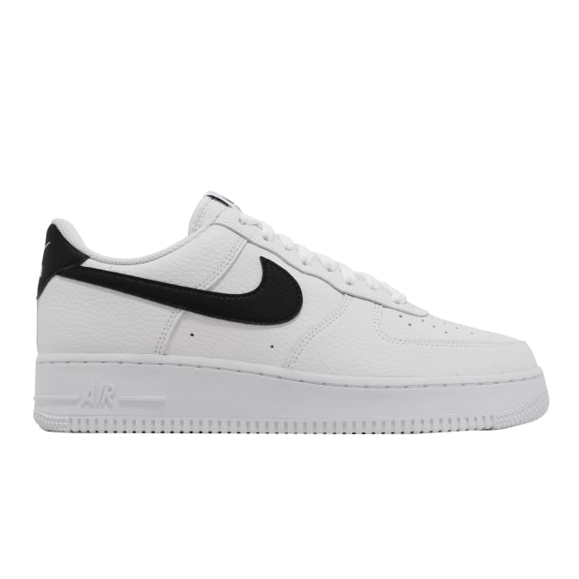 Nike Air Force 1 Low White Black Pebbled Leather - Image 5