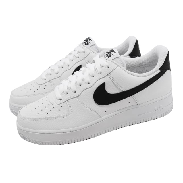 Nike Air Force 1 Low White Black Pebbled Leather - Image 8