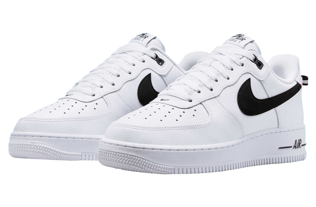 Nike Air Force 1 Low White / Black / Total Orange - Image 2