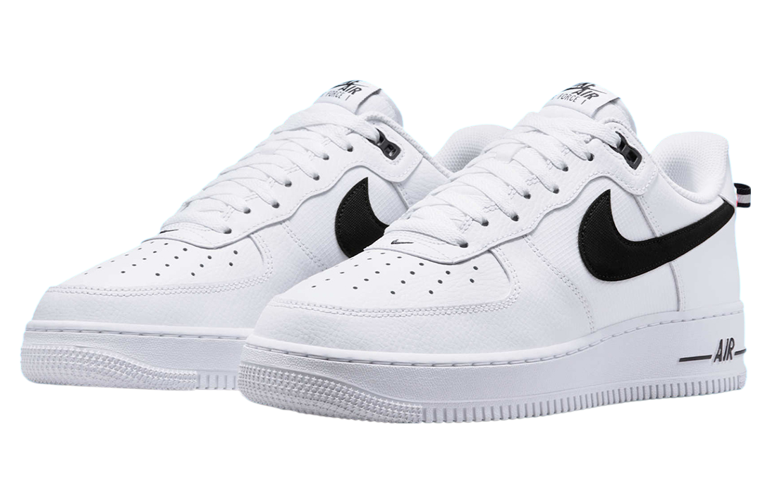 Nike Air Force 1 Low White / Black / Total Orange - Image 2