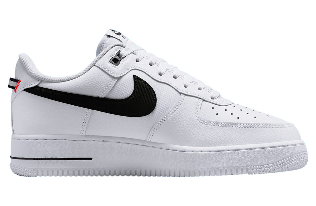 Nike Air Force 1 Low White / Black / Total Orange - Image 3