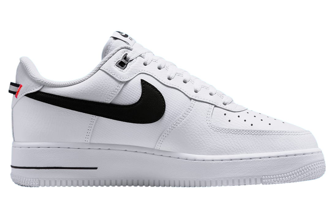 Nike Air Force 1 Low White / Black / Total Orange - Image 3