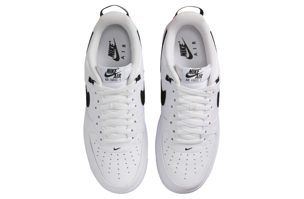 Nike Air Force 1 Low White / Black / Total Orange - Image 4