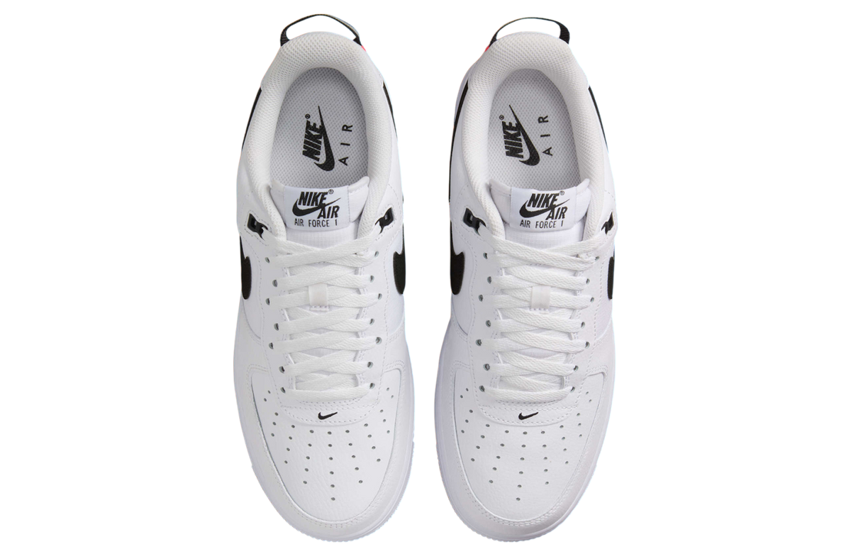 Nike Air Force 1 Low White / Black / Total Orange - Image 4