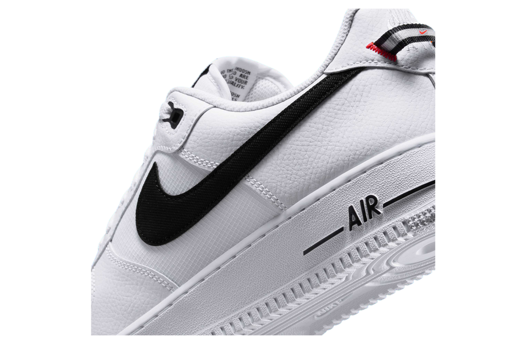 Nike Air Force 1 Low White / Black / Total Orange - Image 7