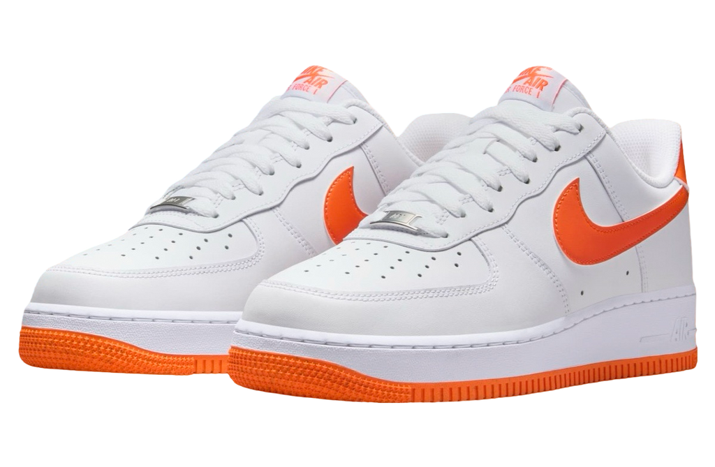 Nike Air Force 1 Low White / Safety Orange - Image 2