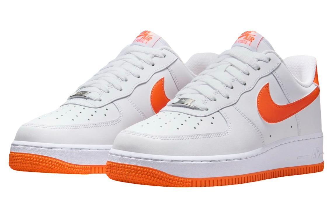 Nike Air Force 1 Low White / Safety Orange - Image 2