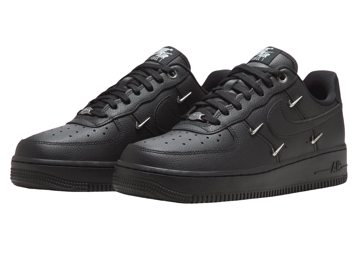 Nike Air Force 1 Low WMNS Black Metallic Silver - Image 2