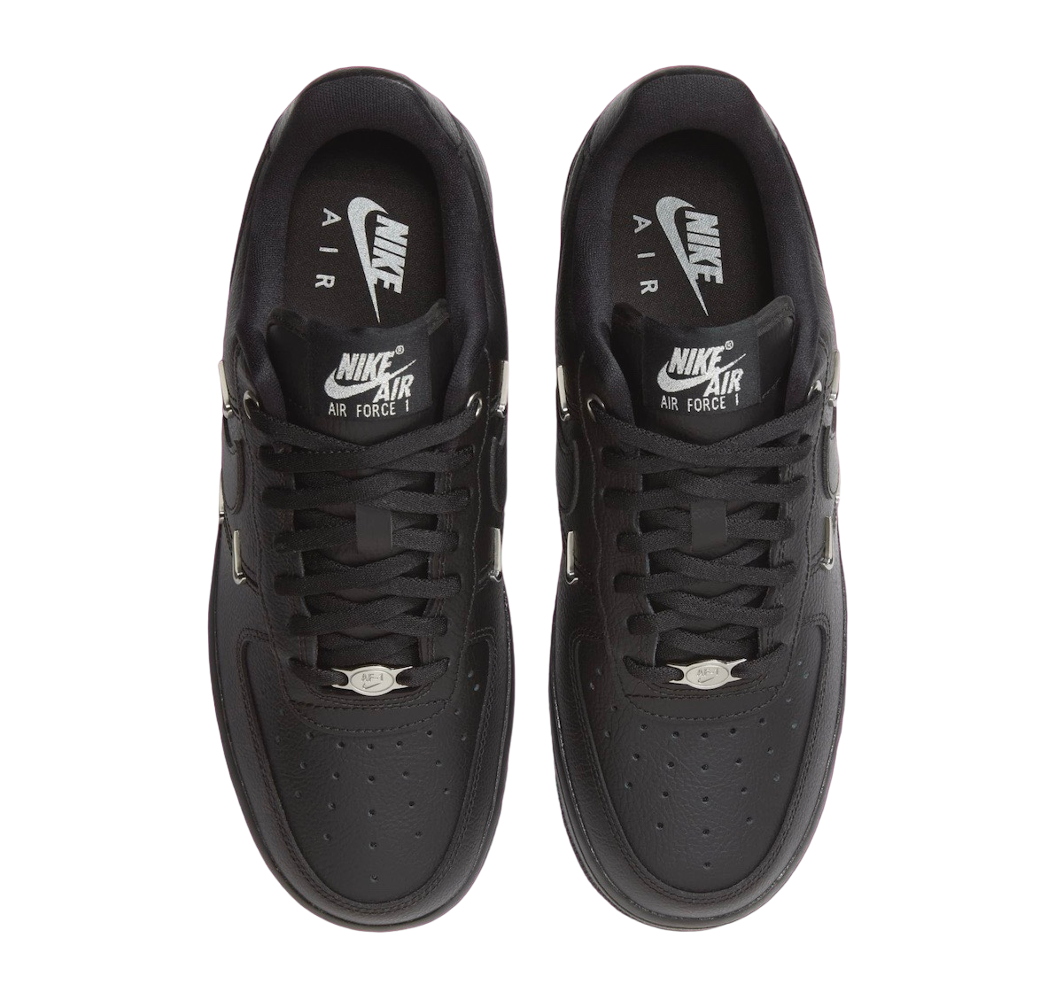Nike Air Force 1 Low WMNS Black Metallic Silver - Image 4