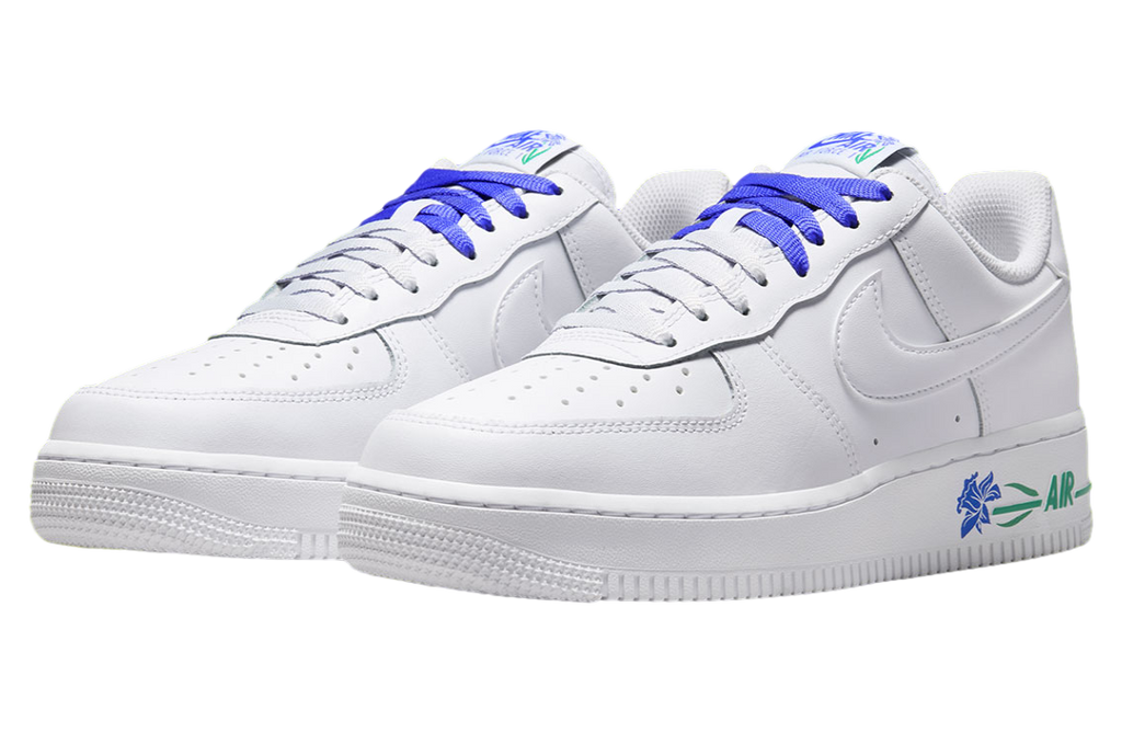 Nike Air Force 1 Low WMNS White / Persian Violet - Image 2