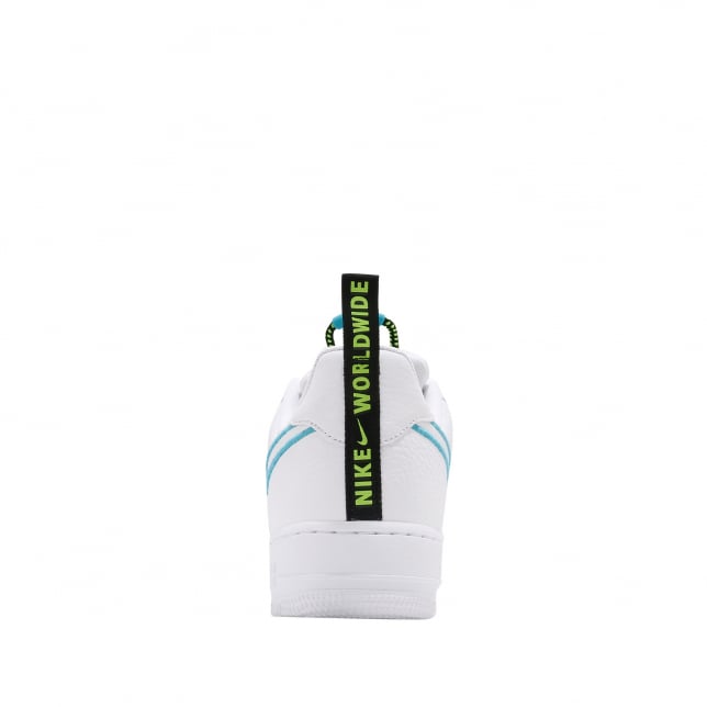 Nike Air Force 1 Low Worldwide White Blue Fury Volt - Image 3