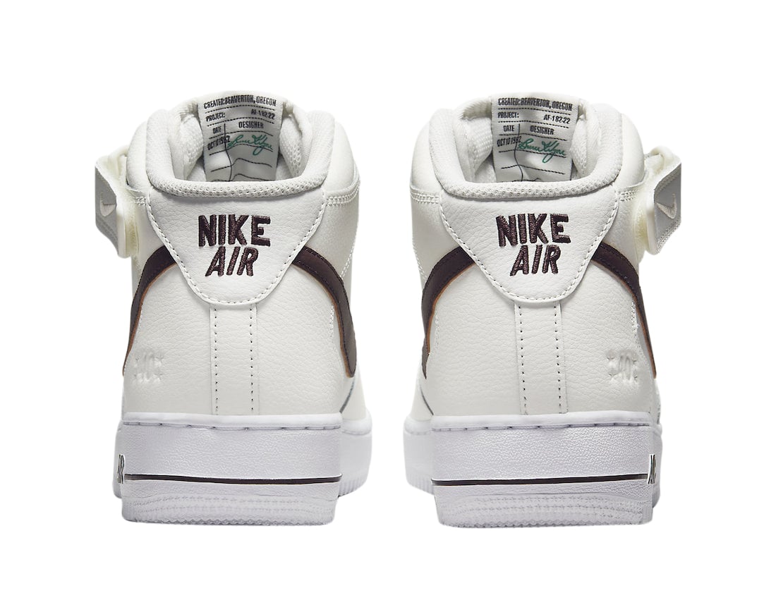 Nike Air Force 1 Mid 40th Anniversary Sail Brown Basalt - Image 5