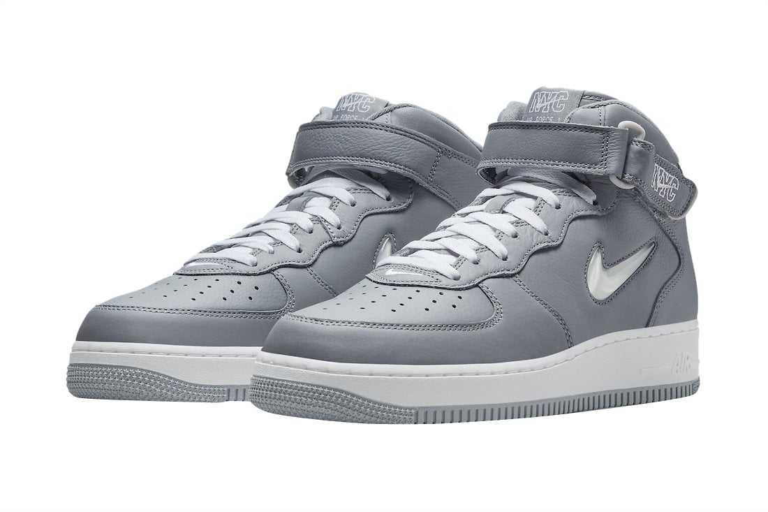 Nike Air Force 1 Mid Jewel NYC Cool Grey - Image 2