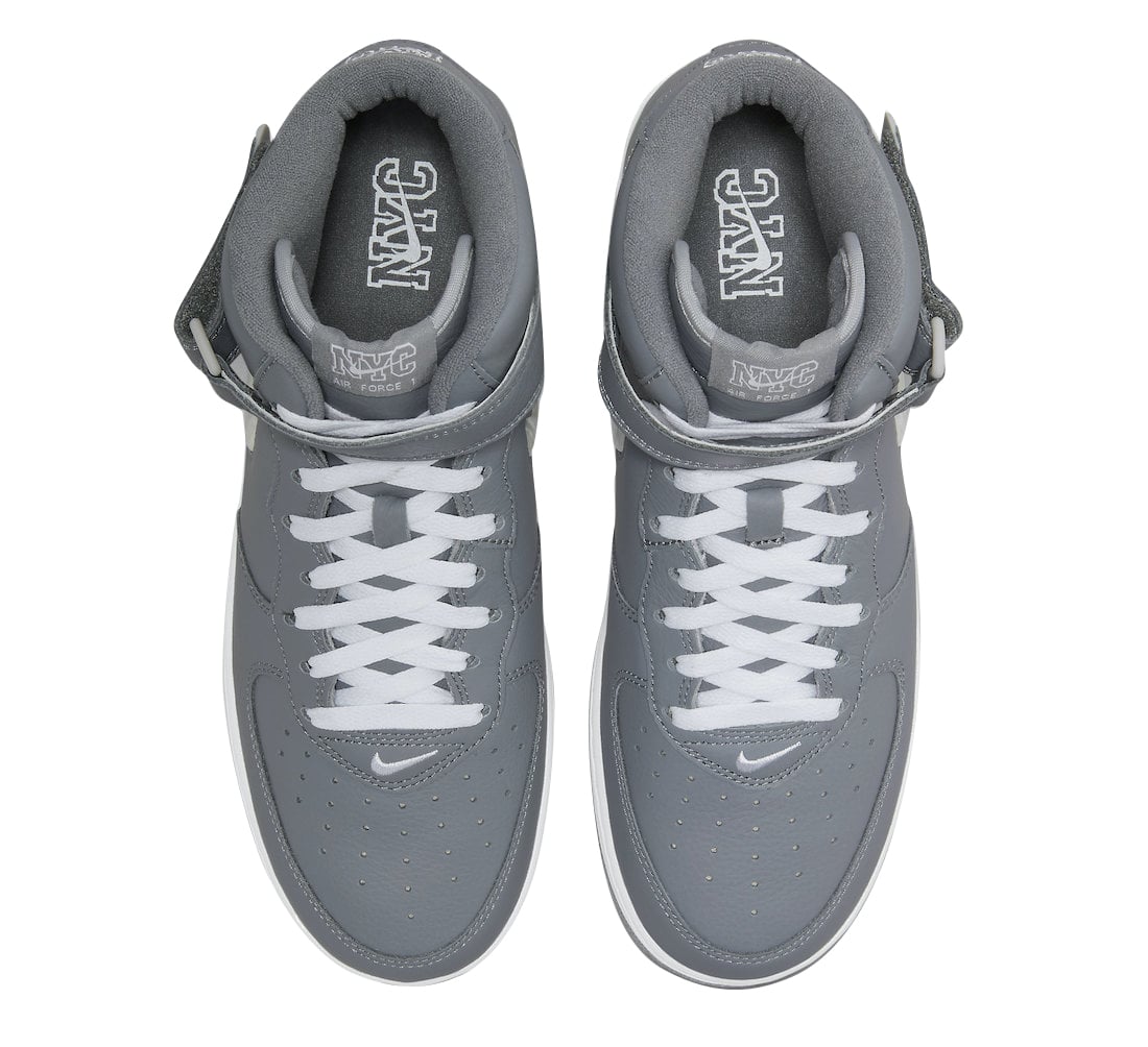 Nike Air Force 1 Mid Jewel NYC Cool Grey - Image 4