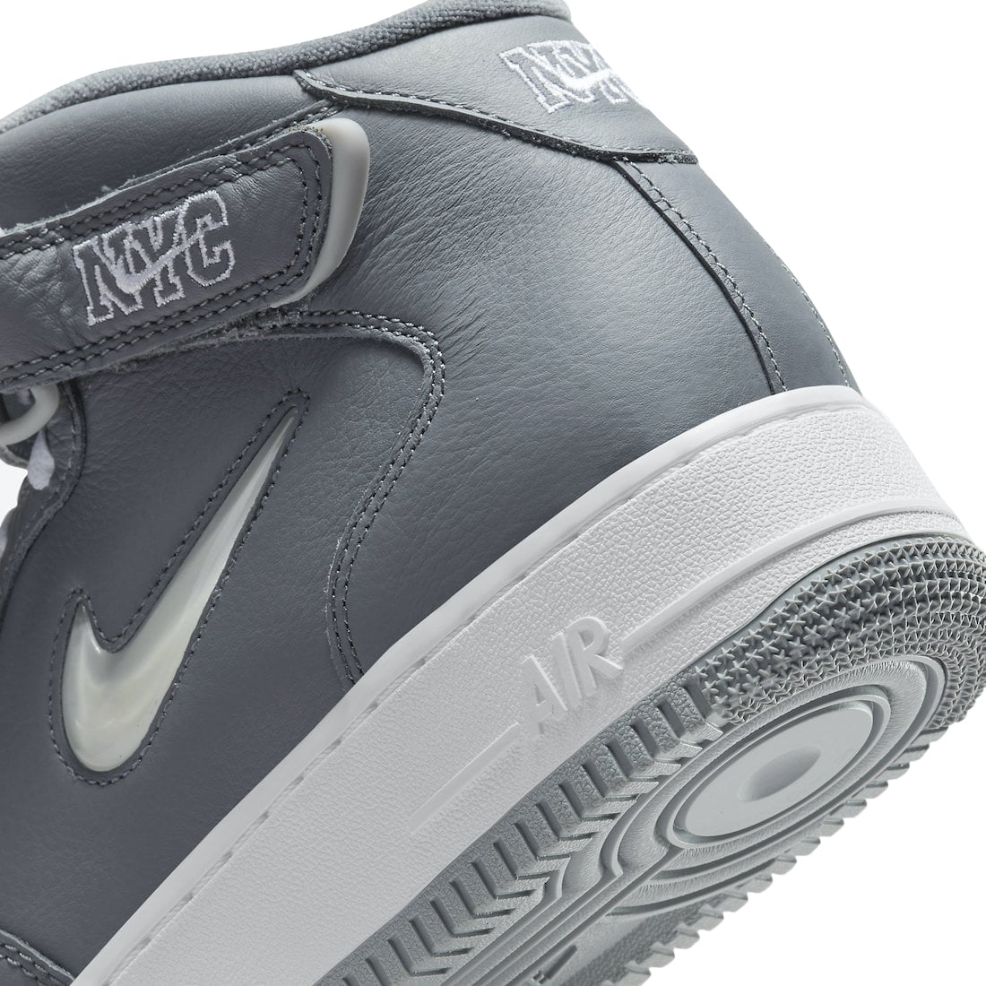 Nike Air Force 1 Mid Jewel NYC Cool Grey - Image 9