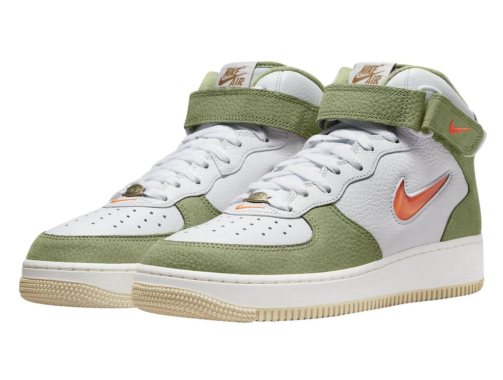 Nike Air Force 1 Mid Olive Green Total Orange - Image 2