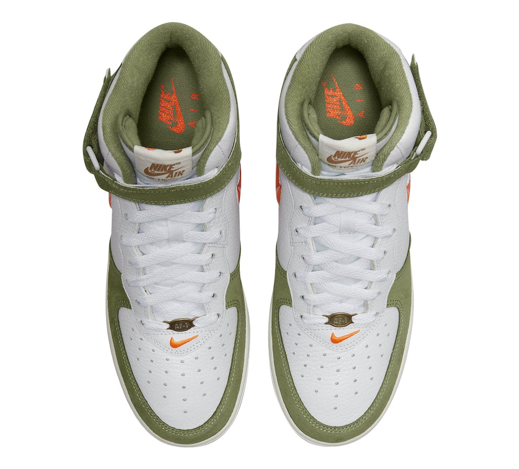 Nike Air Force 1 Mid Olive Green Total Orange - Image 3