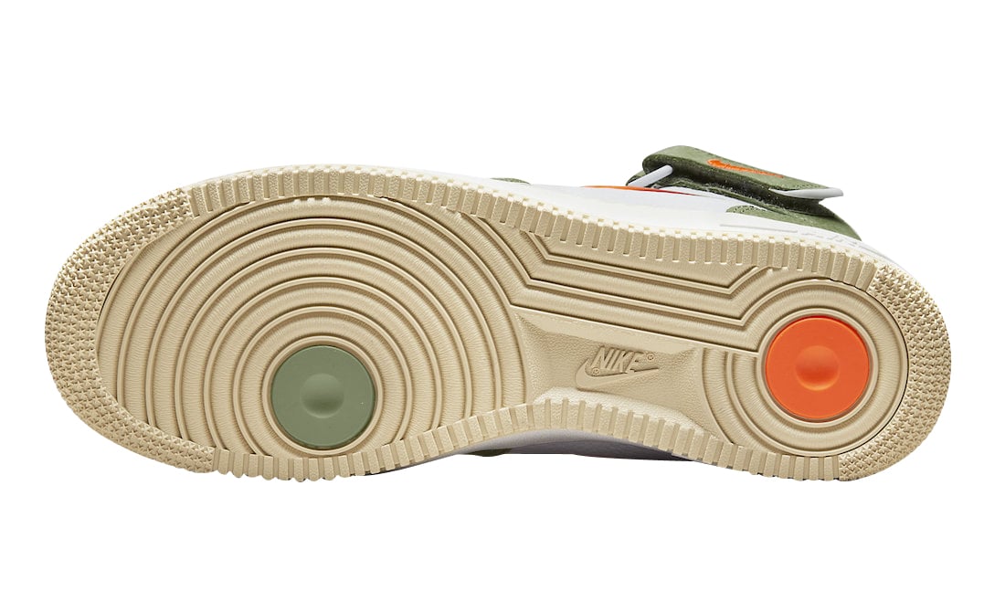 Nike Air Force 1 Mid Olive Green Total Orange - Image 5