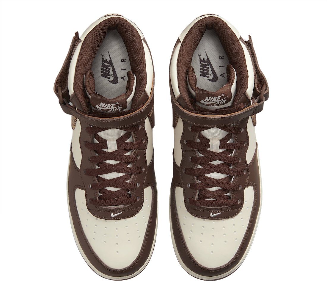 Nike Air Force 1 Mid Plaid Brown - Image 4