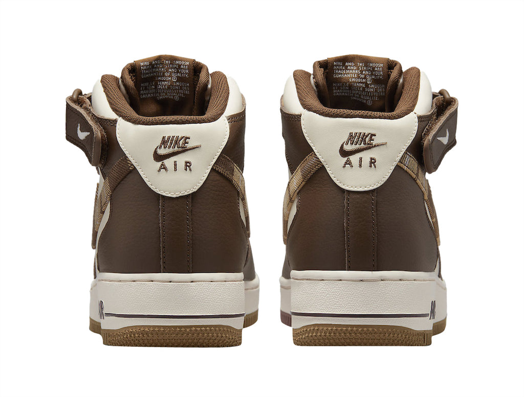 Nike Air Force 1 Mid Plaid Brown - Image 5