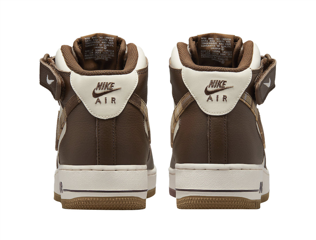 Nike Air Force 1 Mid Plaid Brown - Image 5