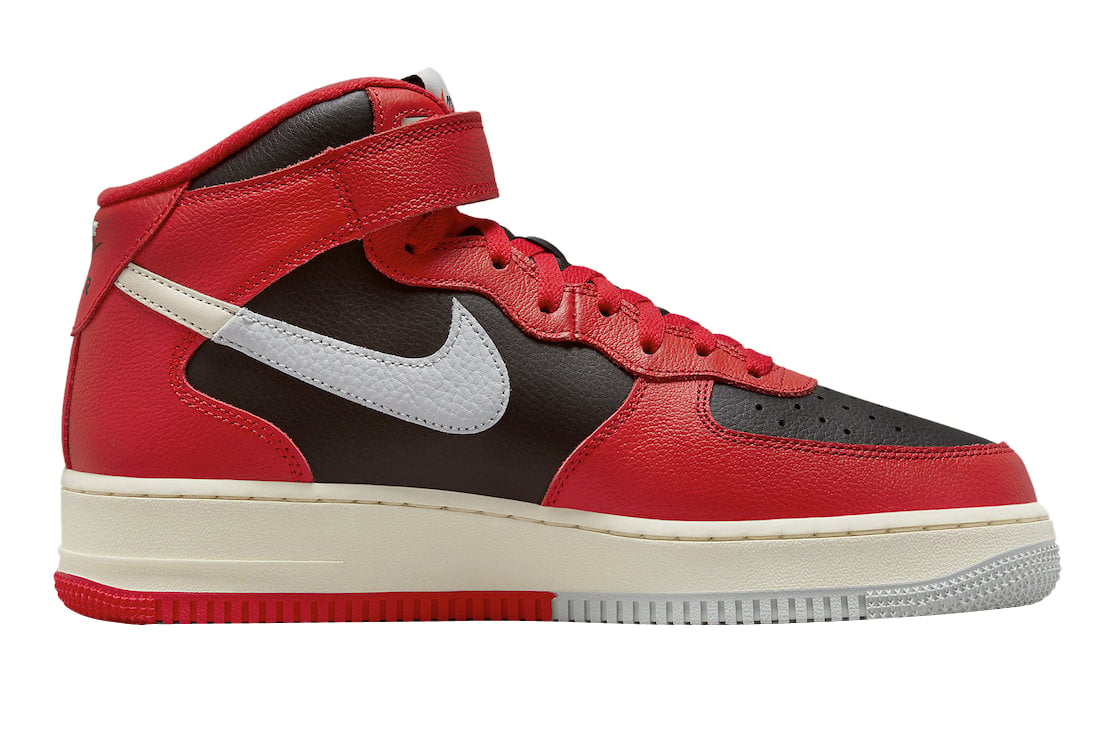 Nike Air Force 1 Mid Split Black Red - Image 3