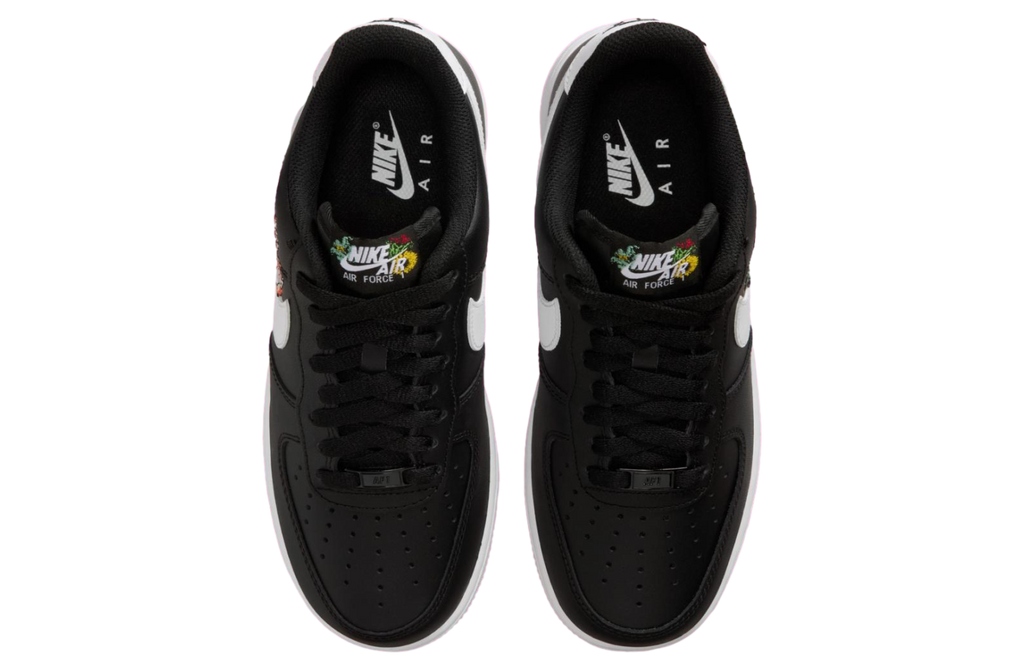 Nike Air Force 1 Now Flowers Black / Metallic Gold - Image 5