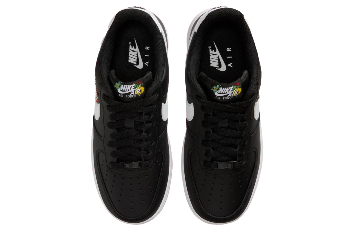 Nike Air Force 1 Now Flowers Black / Metallic Gold - Image 5