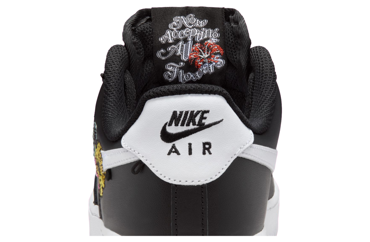 Nike Air Force 1 Now Flowers Black / Metallic Gold - Image 9