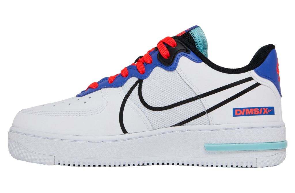 Nike Air Force 1 React GS Astronomy Blue Laser Crimson - Image 2