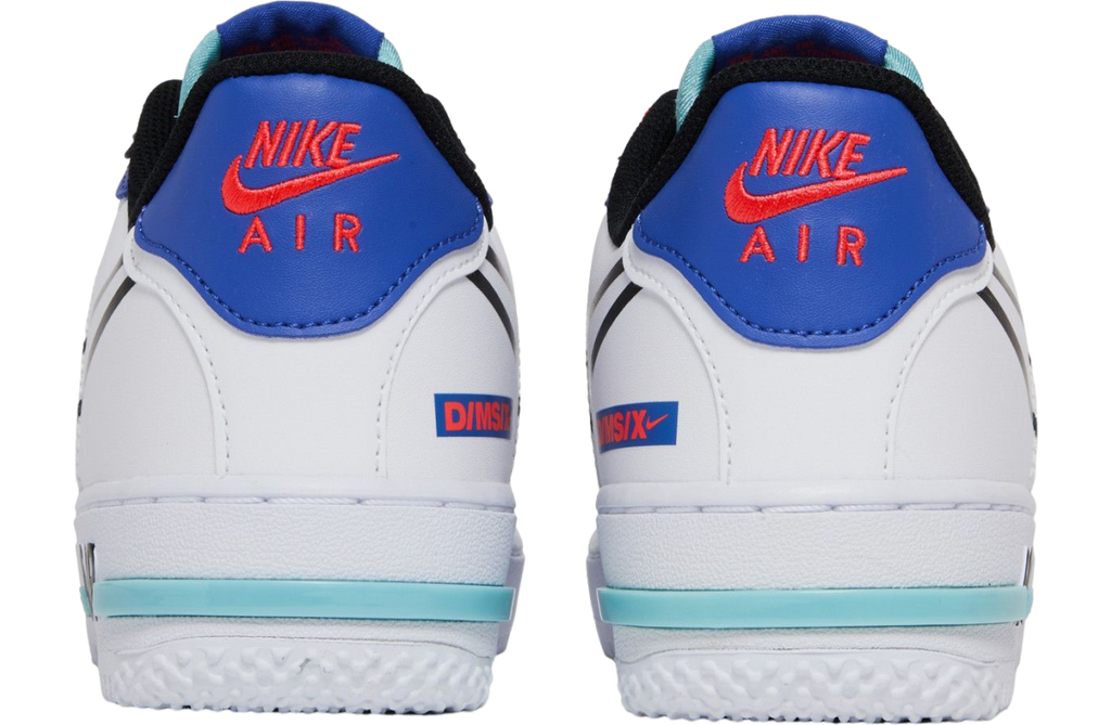 Nike Air Force 1 React GS Astronomy Blue Laser Crimson - Image 4
