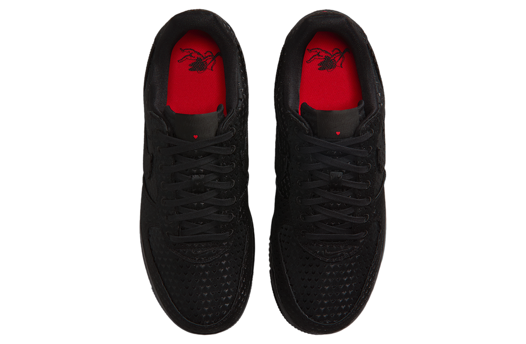 Nike Air Force 1 Valentines Day Black / University Red - Image 4
