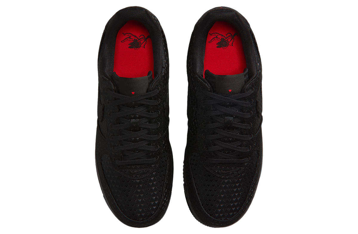 Nike Air Force 1 Valentines Day Black / University Red - Image 4