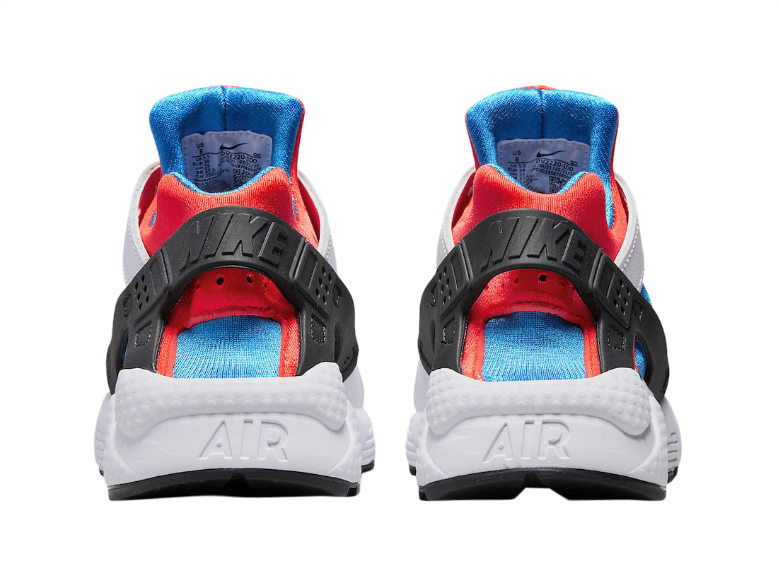 Nike Air Huarache White Red Blue - Image 5