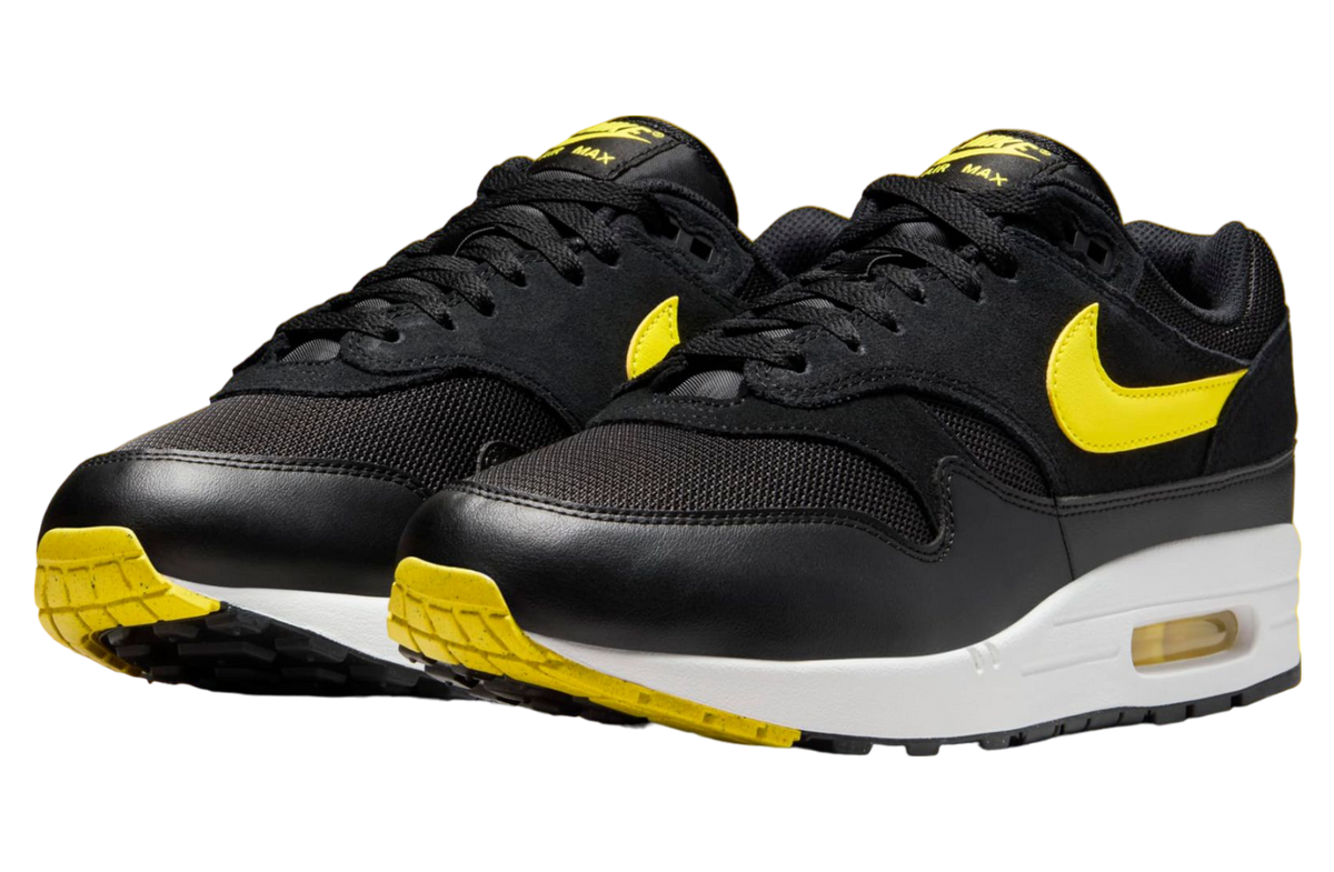 Nike Air Max 1 Black / Opti Yellow - Image 2