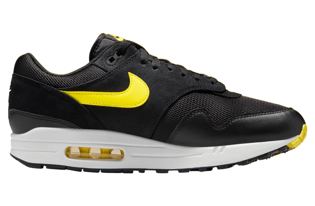 Nike Air Max 1 Black / Opti Yellow - Image 3