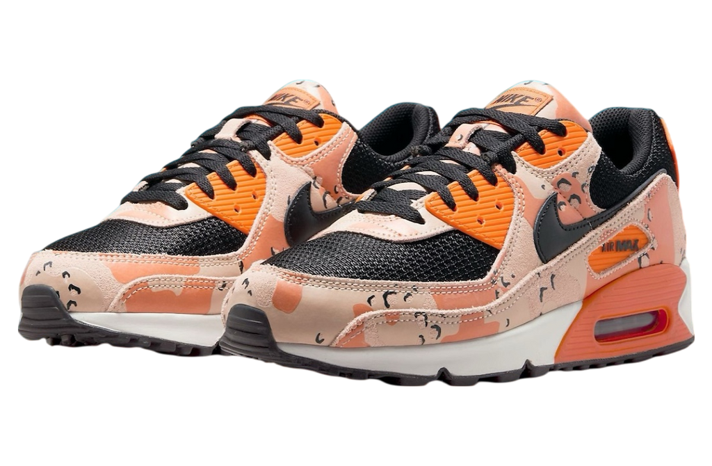 Nike Air Max 90 Bio Beige / Safety Orange - Image 2