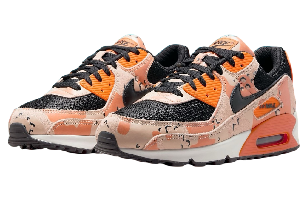 Nike Air Max 90 Bio Beige / Safety Orange - Image 2