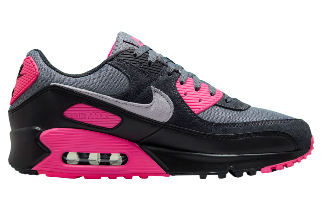 Nike Air Max 90 Cool Grey / Hyper Pink - Image 3