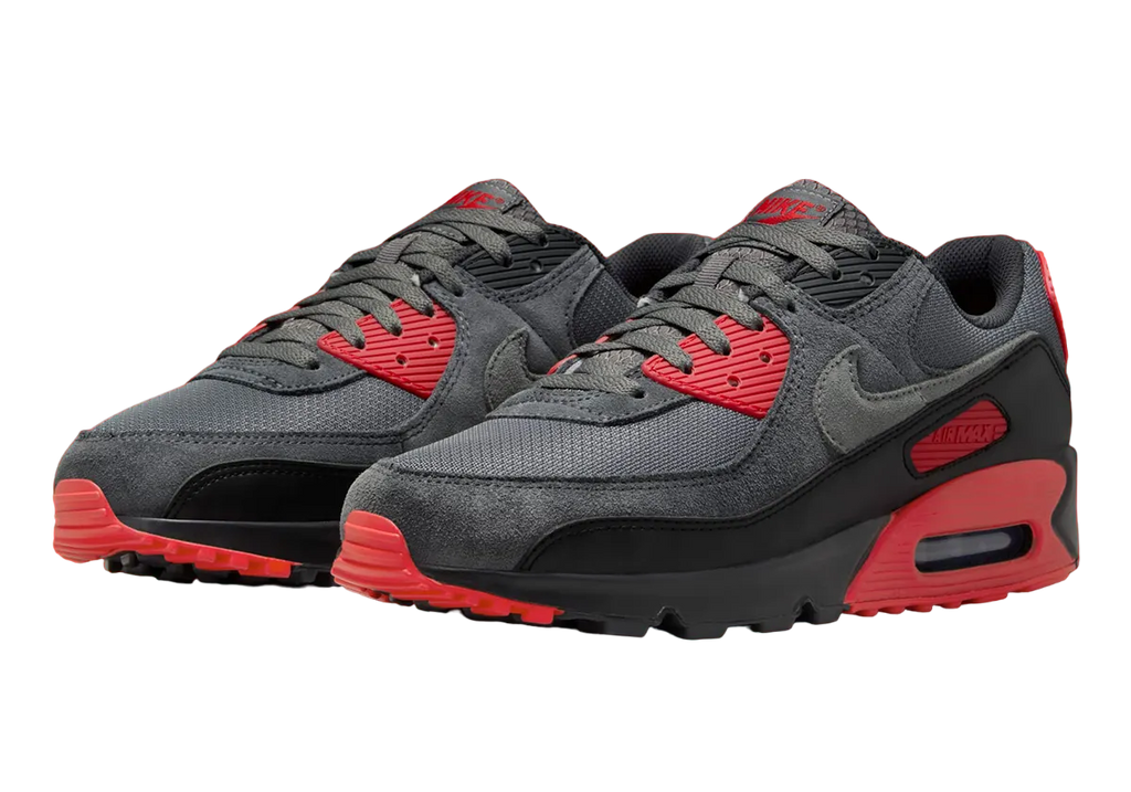 Nike Air Max 90 Grey / Red - Image 2
