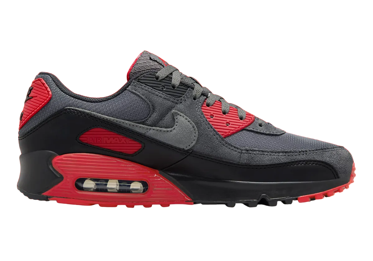 Nike Air Max 90 Grey / Red - Image 5