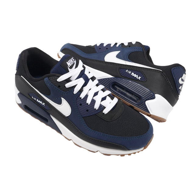 Nike Air Max 90 Midnight Navy / Gum Medium Brown - Image 6