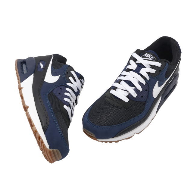 Nike Air Max 90 Midnight Navy / Gum Medium Brown - Image 7