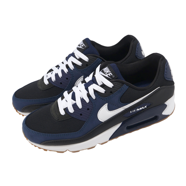 Nike Air Max 90 Midnight Navy / Gum Medium Brown - Image 8