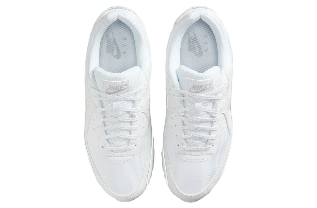 Nike Air Max 90 Premium White / Metallic Silver - Image 4